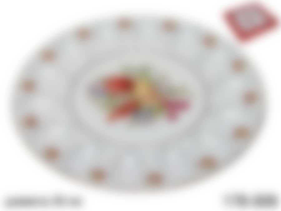 Тарелка для яиц "ФРУКТЫ" диаметр 30 см высота 2,5 см