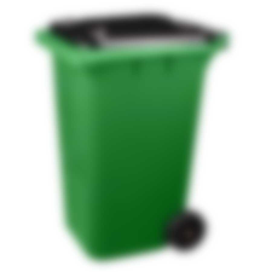 Контейнер универсальный на колесах 240 л (зеленый)