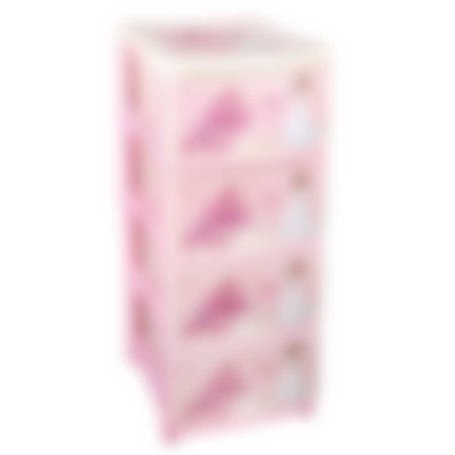 Комод 4-х секционный детский для девочек