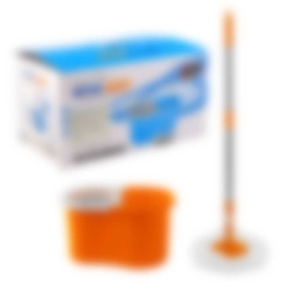 Набор для мытья пола со спин-отжимом. D насадки 16см