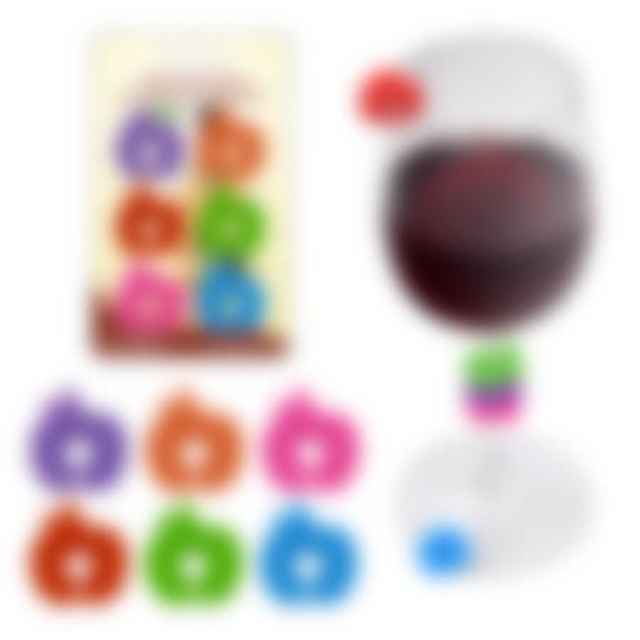 Набор маркеров для бокалов "Яблоко" 6шт.