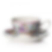 Чайный набор на 1 персону "Версаль", 2 предмета, объем 180мл (фарфор) 