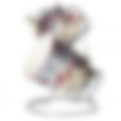 Кружка фарфоровая с подставкой для чайных пакетиков "Версаль", объем 256мл (на металлической подставке) (костяной фарфор) (подарочная упаковка)