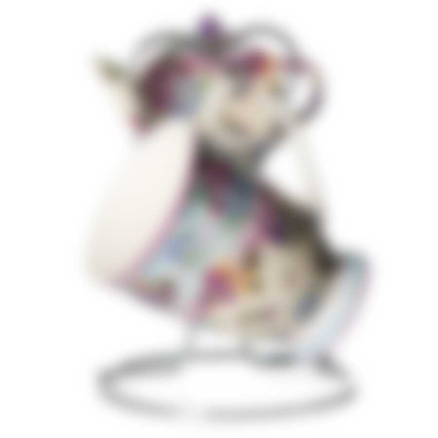 Кружка фарфоровая с подставкой для чайных пакетиков "Версаль", объем 256мл (на металлической подставке) (костяной фарфор) (подарочная упаковка)