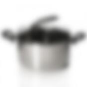 Кастрюля, объем 7,4 л, диаметр 26 см, термоаккумулирующее дно, стеклянная крышка, бакелитовые ручки