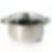 Кастрюля со стеклянной крышкой, диаметр 26 см, объем 7,2 л (металлические ручки)