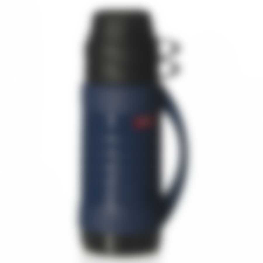 Термос пластиковый со стеклянной колбой, 1,0 л и 2 стакана