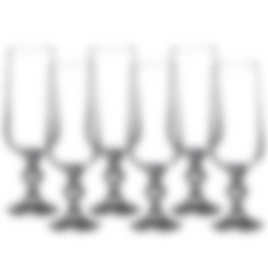 Набор бокалов для шампанского из 6 шт. "КЛАУДИЯ" 180 мл.