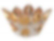 Конфетница "ПИРАМИДА ГОЛД" 10*10 см.высота=7 см.без упаковки