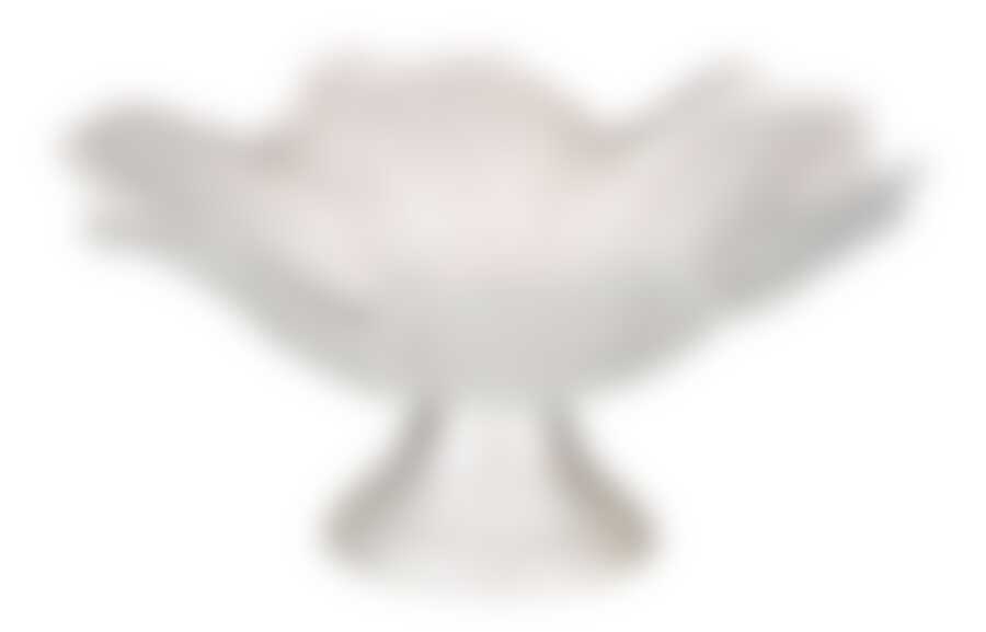 Конфетница "ЦВЕТОК" белый диаметр=21 см