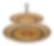 Фруктовница 2-х ярусная "ШАХЕРЕЗАДА" д=21/23 см, в=23,5 см