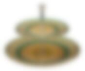 Фруктовница 2-х ярусная "РОКСОЛАНА" диаметр=21/23 см, высота=23,5 см