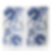 Доска разделочная складная ДЕКО 350*280 мм (гжель)