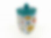 Банка для сыпучих продуктов "Цветочная поэма" d=10см h=15,5см v=550мл (конус) (подарочная упаковка)