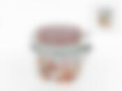 Банка для сыпучих продуктов (клипс) "Бисквит" d=10,5см h=12см v=600мл (подарочная упаковка)