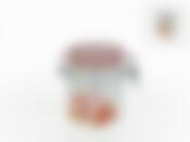 Банка для сыпучих продуктов (клипс) "Бисквит" d=7,5см h=10,5см v=300мл (подарочная упаковка)