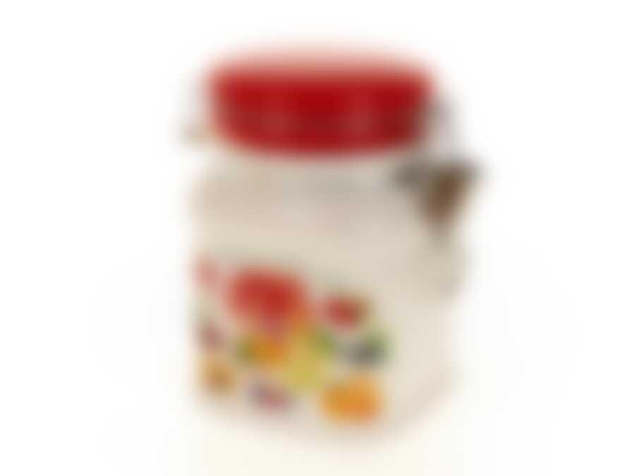 Банка для сыпучих продуктов (клипс) "Джем" 10*10*15см v=650мл (квадратная)