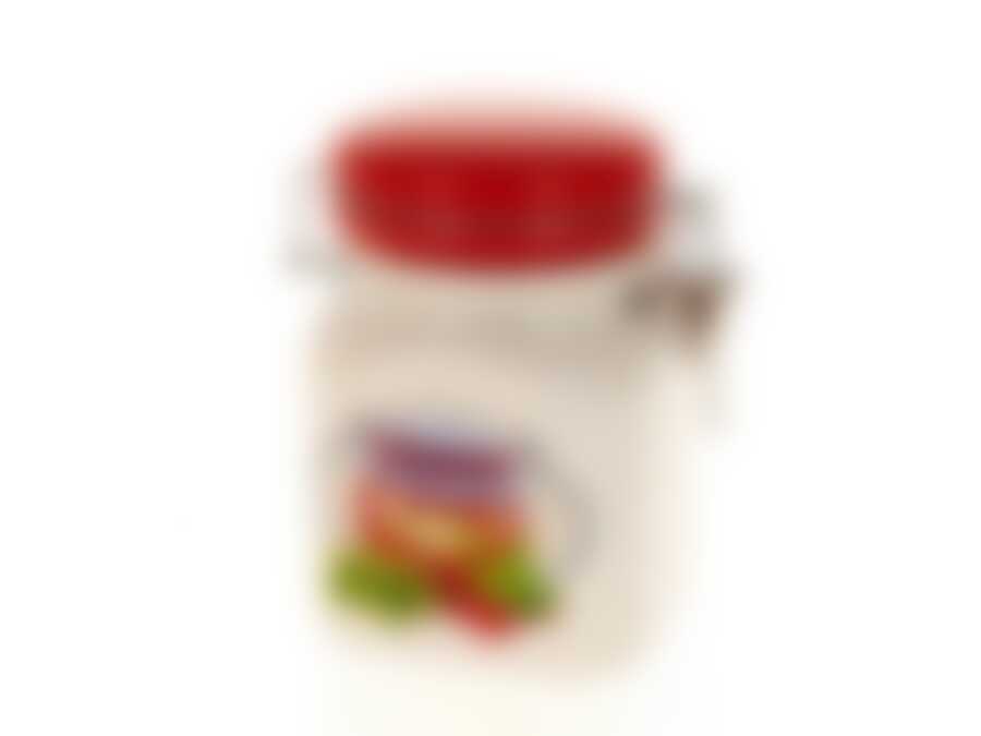 Банка для сыпучих продуктов (клипс) "Джем" 8,5*8,5*13см v=450мл (квадратная)