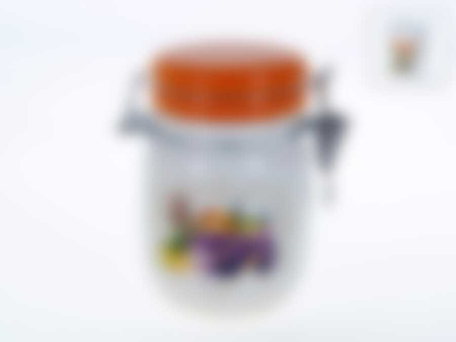 Банка для сыпучих продуктов (клипс) "Прованс" d=10см h=14,5см v=600мл (подарочная упаковка)