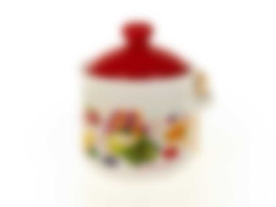 Банка для сыпучих продуктов + ложка "Джем" d=11,5см h=15см v=750мл ложка l=9см (подарочная упаковка)