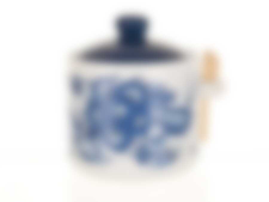 Банка для сыпучих продуктов + ложка "Орнамент" h=12см