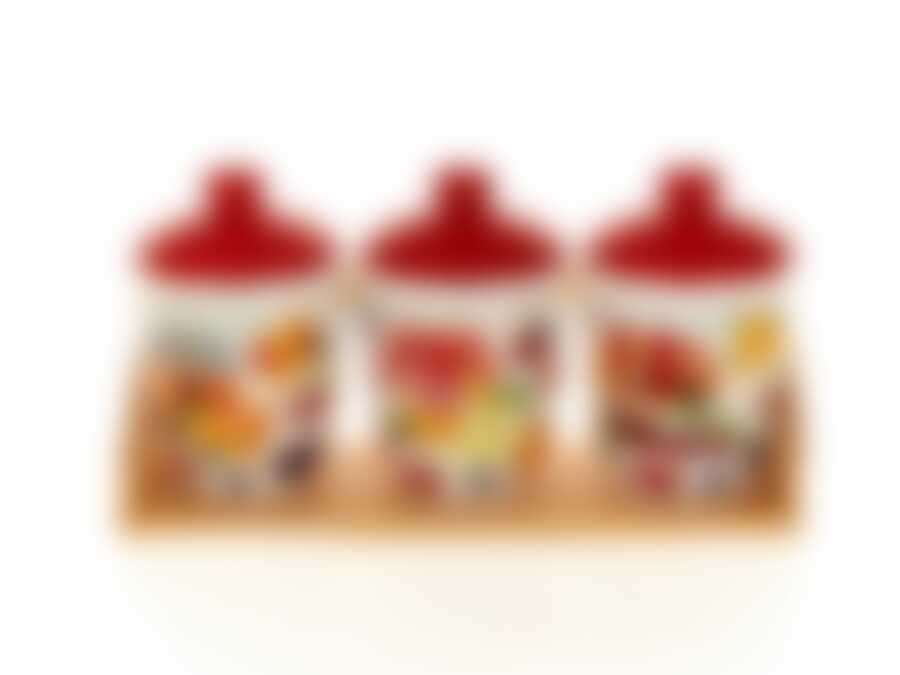 Банки для сыпучих продуктов "Джем", 3 штуки, 32,5x11x17,5 см