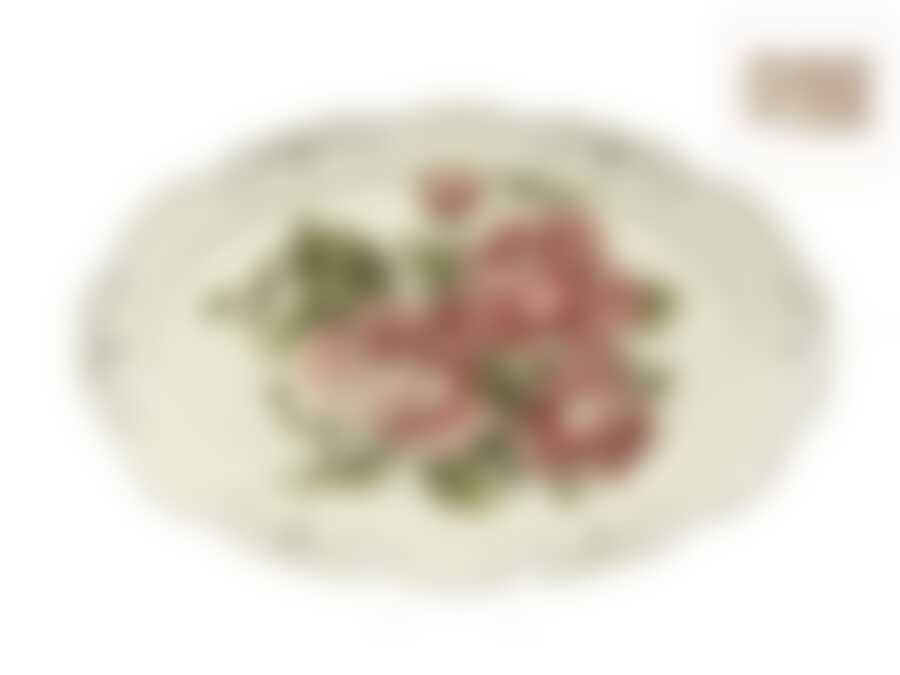 Блюдо овальное Best Home Porcelain Рубиновые розы, 32*20,5*3,5см