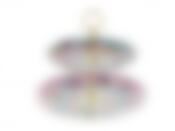 Блюдо для фруктов (2уровня) "Версаль" d=25,5/20см h=24см (фарфор) (подарочная упаковка)