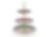 Блюдо для фруктов (3уровня) "Кошки" d=25,5/20/15см h=34см (фарфор) (подарочная упаковка)