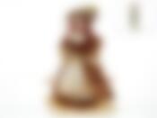 Кукла декоративная, фарфоровая "Антонина" 13*7,5*36,5см (с декоративными стразами и перьями) (подарочная упаковка)