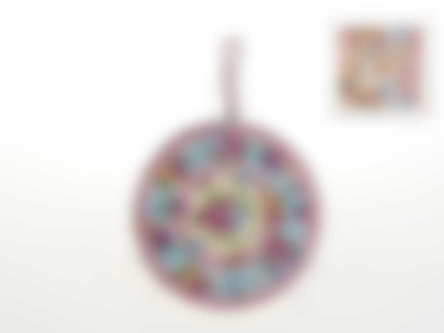 Подставка под горячее "Версаль" d=16/17см h=1см (фарфор) (подарочная упаковка)