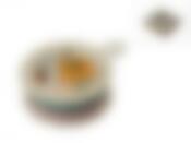 Подставка под чайный пакетик "Сад" 13*10*3,5см (фарфор) (подарочная упаковка)