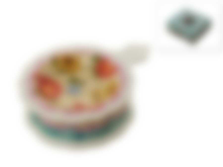 Подставка под чайный пакетик "Цветочная поэма" 13*10*3,5см (фарфор) (подарочная упаковка)