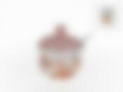 Сахарница + ложка "Бисквит" d=9,5см h=11см v=300мл