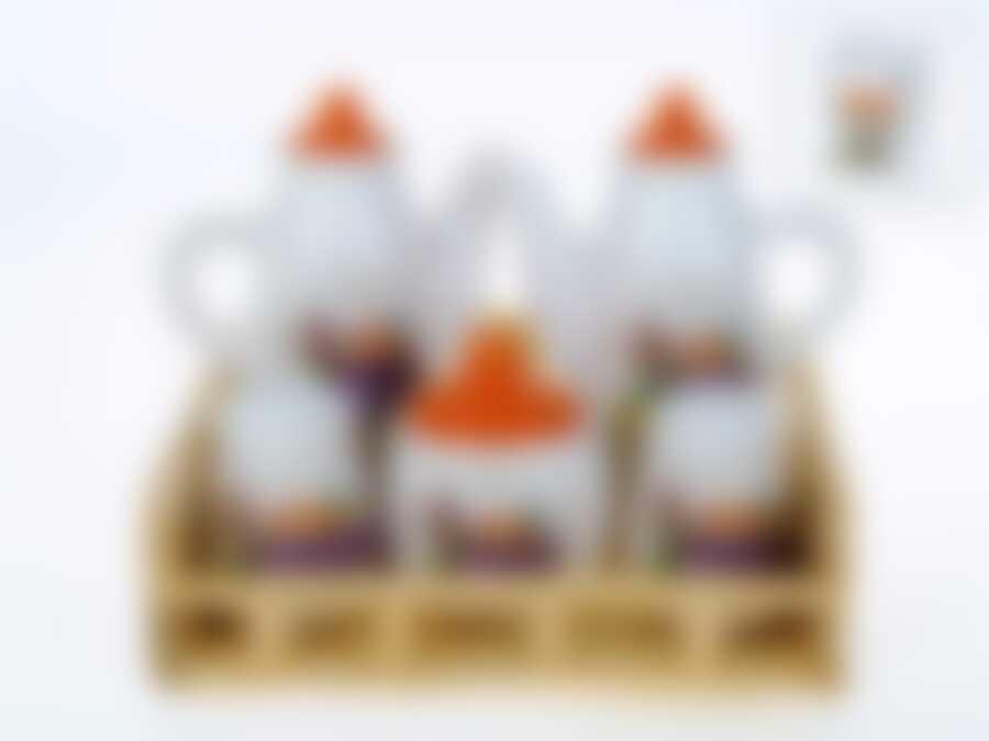 Специи, набор 5пр. "Прованс" 20,5*15,5*16,5см (на деревянной подставке) (подарочная упаковка)