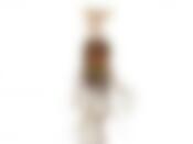 Украшение декоративное для сада (штекер садовый) "Пугало" 23*7*86см l=147см (хлопковая ткань, бамбук, поролон, пластик, солома) (без подарочной упак.)