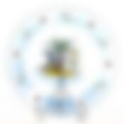 Тарелка закусочная (десертная) Ну, Погоди!, D=20 см