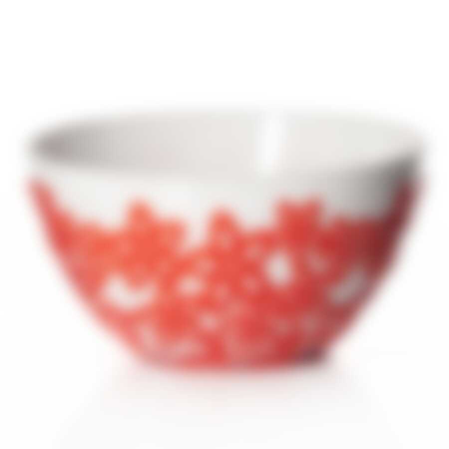 Салатник "Виктория", объем 0,5 л (красный)