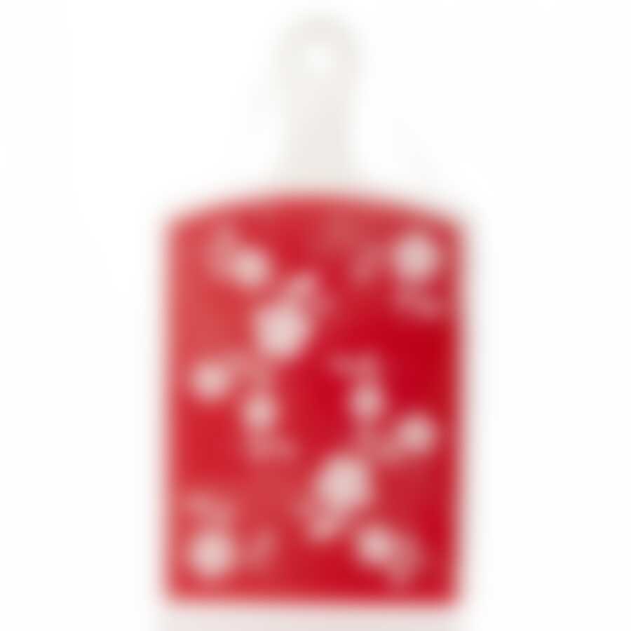 Доска разделочная "Камелия", 185 х 345 х 5 мм (красная)