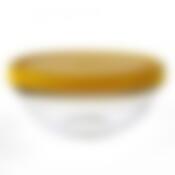 Набор салатников CHEF`S с желтой крышкой, 4 штуки, диаметр 120 мм