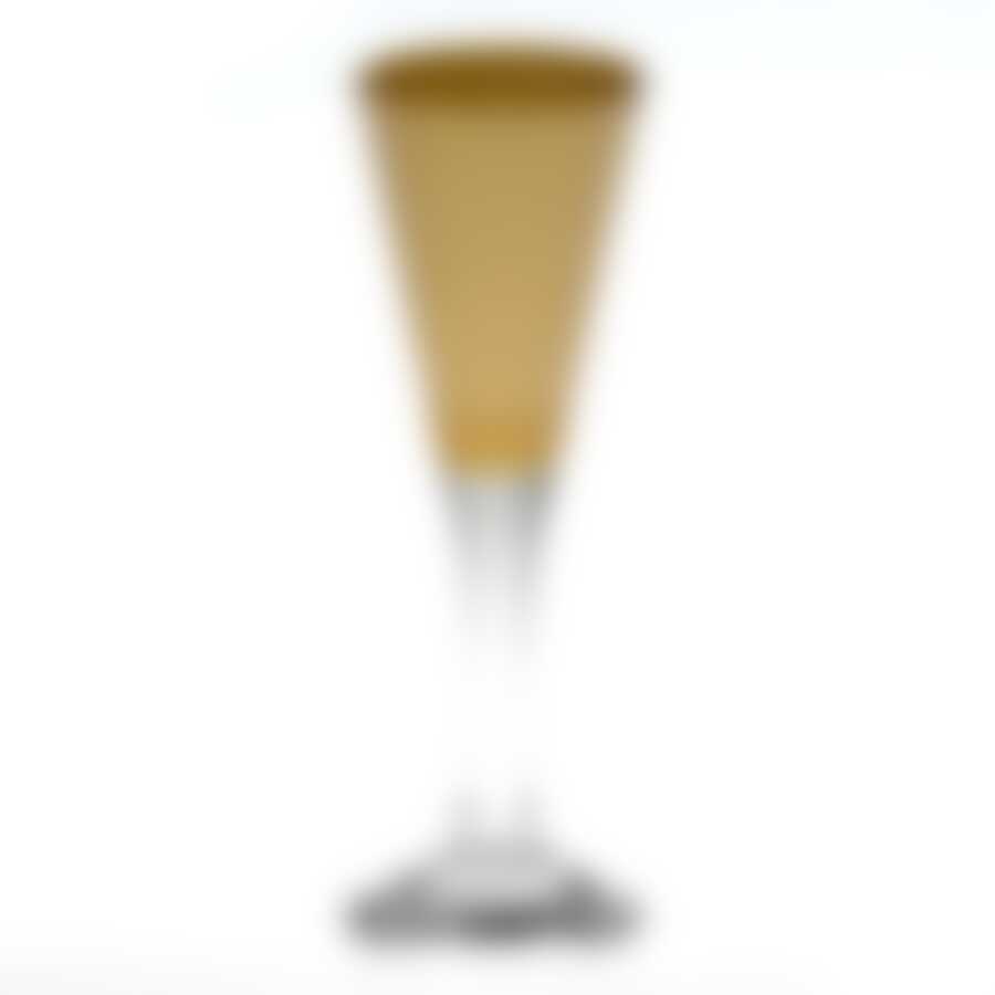 Набор фужеров, 3 штуки, объем 45 мл (цвет gold)