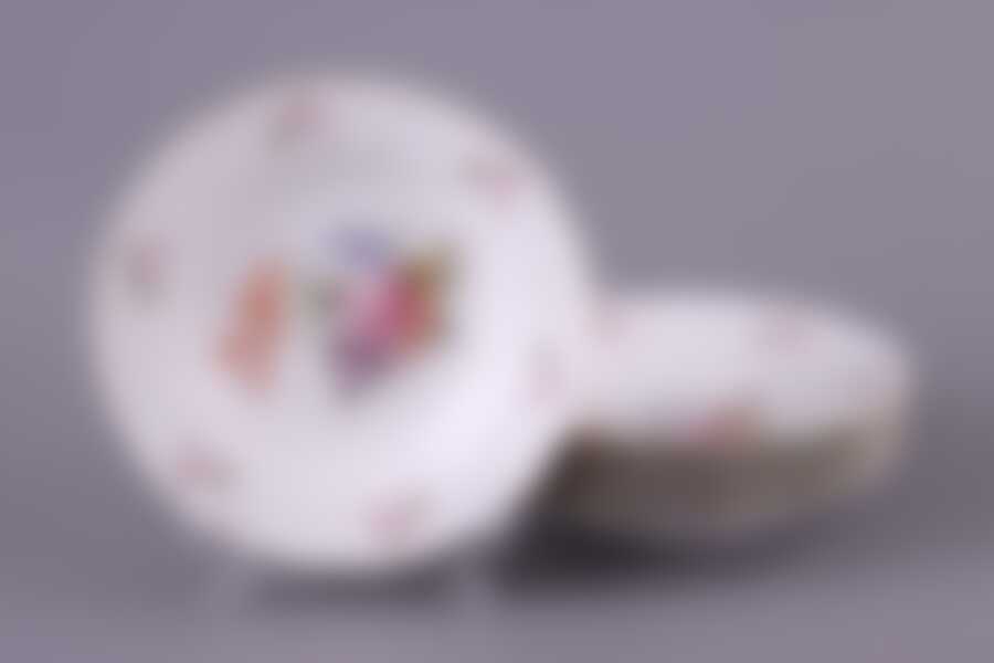 Набор столовых тарелок глубоких 6 шт Moritz Zdekauer Майсеновский Букет, D=23 см