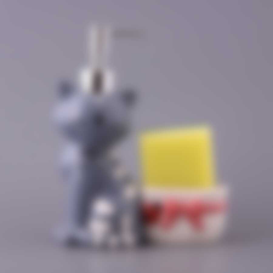 Набор:дозатор для жидкого средства "КОШКА"300 мл.высота=16 см.+подставка под губку+губка