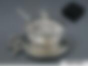 Сахарница на подставке с ложкой, серия: Яблоко, 50 мл, 258-048