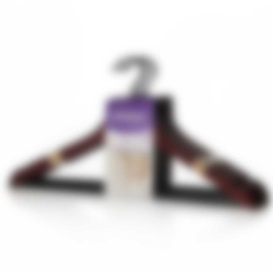 Набор вешалок для костюма, 6 штук, 44,5 см, красное дерево