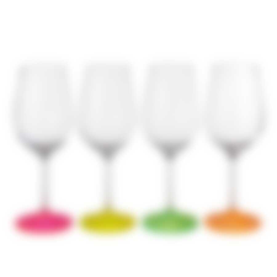 Набор бокалов для вина из 4 шт."NEON FROZEN" 350 мл