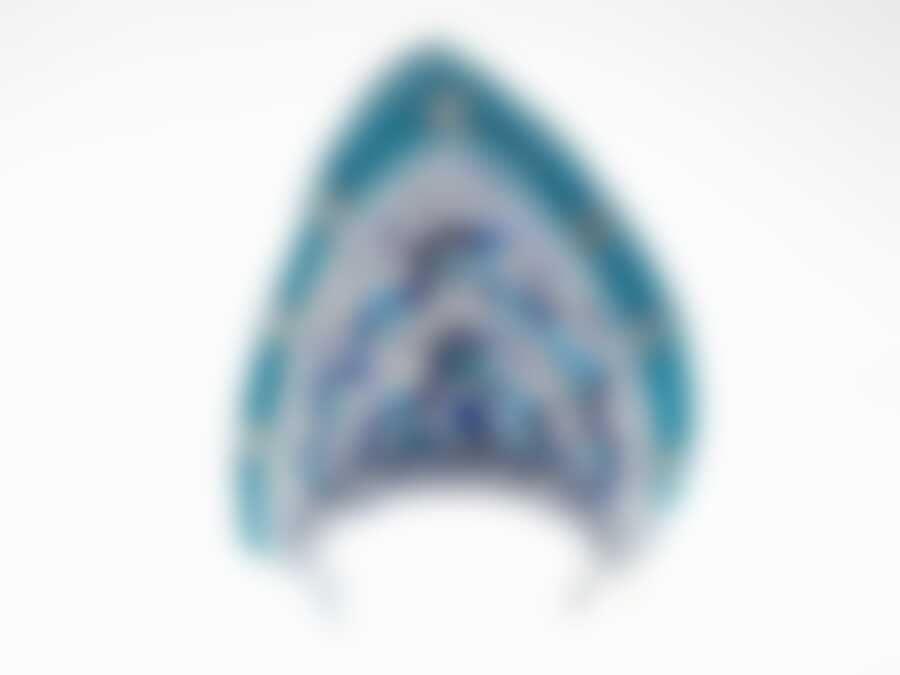 Изделие для карнавалов "Кокошник" 30*0,5*21см. (полиэстер) (с декоративными стразами) (упаковочный пакет)