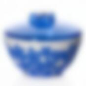 Сахарница с крышкой Виктория 0,5 л, высота 100 мм диаметр 125 мм (синяя)