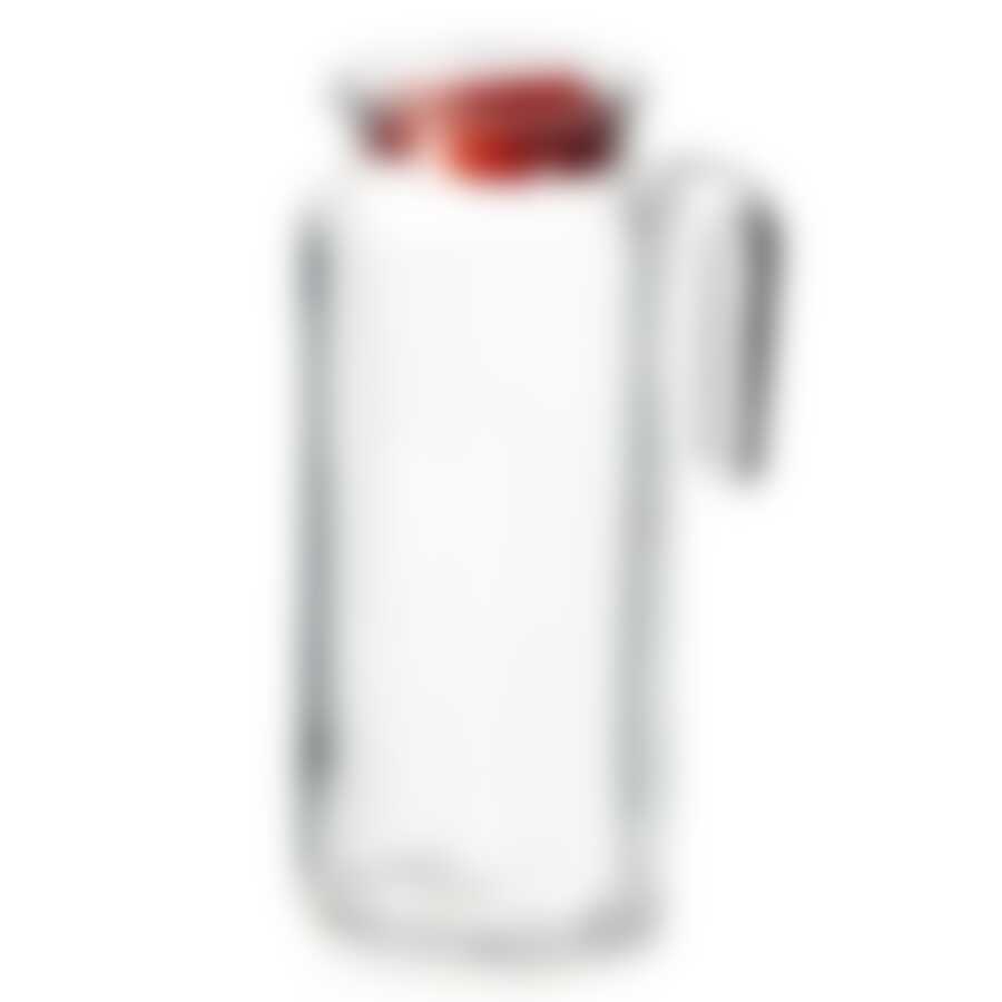 Кувшин КОШЕМ с красной крышкой, объем 1000 мл