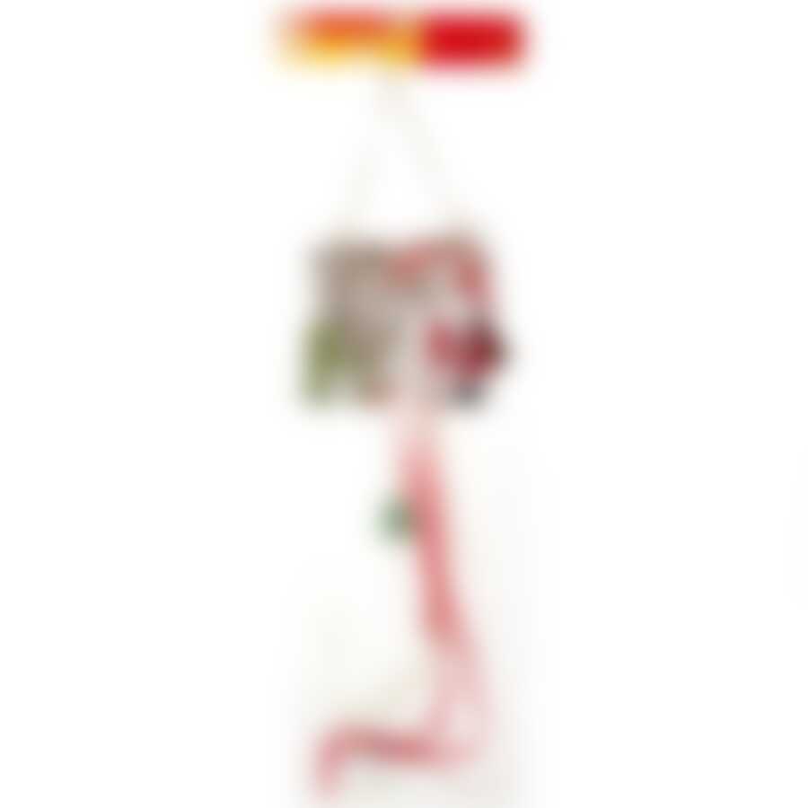 Украшение новогоднее подвесное House & Holder "Дед Мороз", длина 65 см